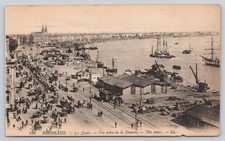 Bordeaux Les Quais View from Custom House France c1910 Postcard LL Lévy Fils picture