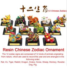 12 Chinese Zodiac Resin Craft Home Office Handcrafts Figure Feng Shui Decoration picture