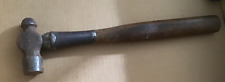 OLD Tools Ball Peen HAMMER-ANTIQUE BBB~Binghams Best Brand Wood Wire Wrap Handle picture