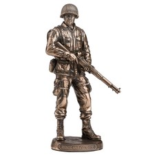 US Army Soldier Statue - Honor & Courage Figurine, 5.75 Inch Military Decor picture