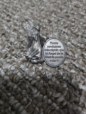 Guardian Angel SPANISH Car Visor Clip Never drive faster than your G.A. can fly picture