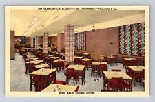 Chicago IL-Illinois, The Harmony Cafeteria, Dining Room, Vintage Postcard picture