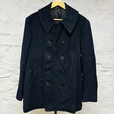 Pre-WWII Naval Clothing Factory 10 Button US Navy Wool Peacoat 1930s Vintage picture