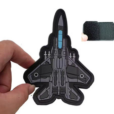 American F-15 Strike Eagle Fighter Jet PVC Hook Airsoft Tactical Morale Patch picture