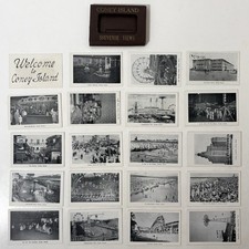 Vintage Coney Island New York NY Souvenir 20 Mini Views Complete Set Antique picture