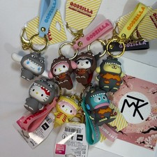 Set of 7 GODZILLA x SANRIO CHARACTERS 3D Mascot Keychain picture