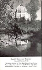 Reflection Baha'i House of Worship & Creed Wilmette Illinois Vintage Postcard picture