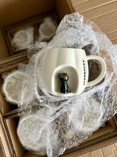 Starbucks Pumpkin Window Black Cat Mug Europe Exclusive Halloween Collection NEW picture