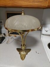 1930' Satin Clear Glass Table Lamp picture