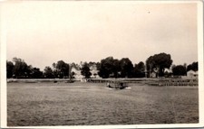 RPPC Postcard Early Bi Wing Pontoon Airplane Taxiing  on Water c.1918-1936 12519 picture