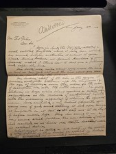 1892 Samuel Duffield Osborne Autograph Letters Signed (ALS) Archive & Biography  picture