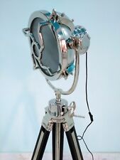 Nautical Royal Searchlight Floor Lamp Spotlight Black Tripod For Home Decor Item picture
