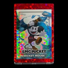 MICKEY MOUSE SILVER CHROME REFRACTOR CARD 2026 Topps Chrome Epic - Disney picture