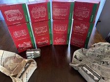 1998 JC PENNEY Home Towne Express Train Collection NIB 27 Pieces w/Accessories picture