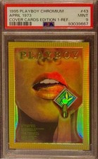 POP 1 PSA 9 1995 Playboy Chromium Gold Refractor 1st Edition April 1973 Cover 0^ picture