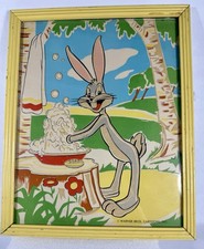 Insanely Rare-Antique  Bugs Bunny Weather Print Luminous Glows?? picture