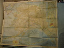 VINTAGE ALASKA MAP National Geographic June 1956 picture