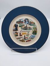 Connecticut Ceramic Sovereign Plate Royal Devon USA  10.2 inch Attractions picture