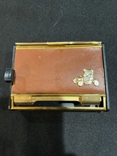 Vtg Cigarette Dispenser Brevetto Italy Leather Model T Ford MCM Art Deco. Works picture