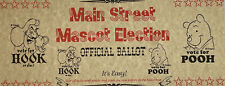 Disney Magic Kingdom Main Street Election Official Ballot Vote Hook or Pooh picture