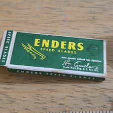 Vintage Enders Speed Blades With 5 Razor Blades In Box picture