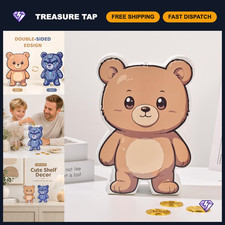 Double-Sided Ceramic Bear Piggy Bank for Adults - Break to Open Savings Jar picture