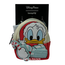 Disney Parks Donald Duck Loungefly Holiday Mini Backpack Bag Charm Keychain picture