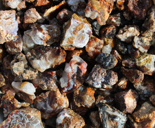 Fire Agate in Host Rock - Mexican Rough Rocks - Bulk options picture