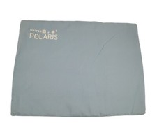 United Airlines Polaris Embroidered Logo Blue Travel Size Pillow Pillowcase New picture