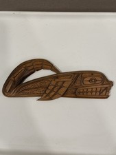 Vintage Delmar Joseph Coast Salish Native Carving Seal Northwest Coast Art 7.5