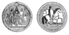 The Great Seal of King William IV c1895 From Cassells Illustrated - Old Photo picture