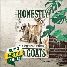 Retro Goats Metal Sign Yes I Really Need All These Goats Farmhouse Decor picture