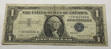 1957 A Silver Certificate Star Note, VG+ Condition, no holes or tears picture
