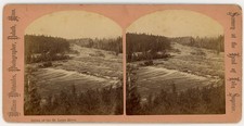 MINNESOTA STEREOVIEW - Dalles of the St Louis River - William Whitesides 1870s picture