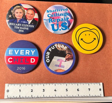2016 Hillary Clinton for President Campaign Buttons Lot of 5 HRC-D picture