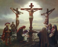 Catholic print picture  -  Jesus Crucified T  -  8