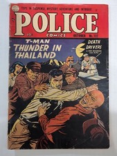Police Comics #127 VG- Jack Cole Cover, Quality Comics 1955 Pre-code Golden Age picture
