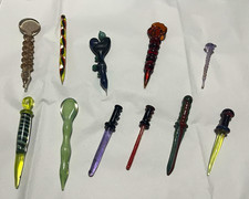 9pc Custom handmade glass concentrate tool. picture