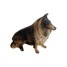 Vintage Olimco Japan Ceramic Collie Dog Figurine picture