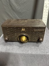 Motorola 56B1A AM Tube Portable Radio Mid Century BrownWorking picture