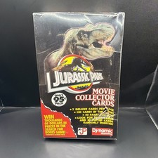 Box of Vintage 1993 Jurassic Park Movie Collectors Cards. Box Sealed picture