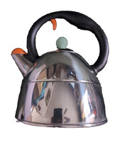 Michael Graves Retro 18/10 Stainless Steel Tea Kettle Signed Super Clean Italy picture