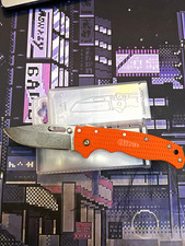 Demko AD20.5 Shark-Lock Pocketknife Orange G10 Plain Edge Clip Point picture