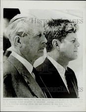 1961 Press Photo Prime Minister Harold MacMillan & President John F. Kennedy picture