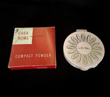 Vintage Cara Nome Radiance Compact Powder Pink Plastic Rose Tan Rachelle Box  picture