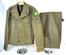 POST WWII US ARMY SHAPE FIELD WOOL UNIFORM CORPORAL 1946 DATED SIZE 38R picture