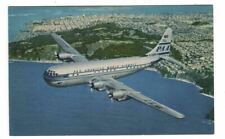 Postcard Airplane Pan American World Airways Double Decked Strato Clippers  picture