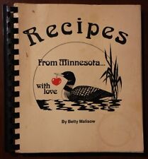 Recipes from Minnesota by Betty Malislow 1983 Vintage Cookbook Charles Brauer MN picture