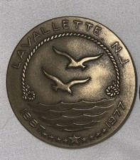 Us Bicentennial MEDALLIC ART CO. Coin BRONZE  LAVALLETTE,NJ. RARE & HEAVY picture