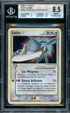 2005 Pokemon Card PORTUGUESE Latios Gold Star Holo Ex Deoxys #106 BGS 8.5 NM-MT picture